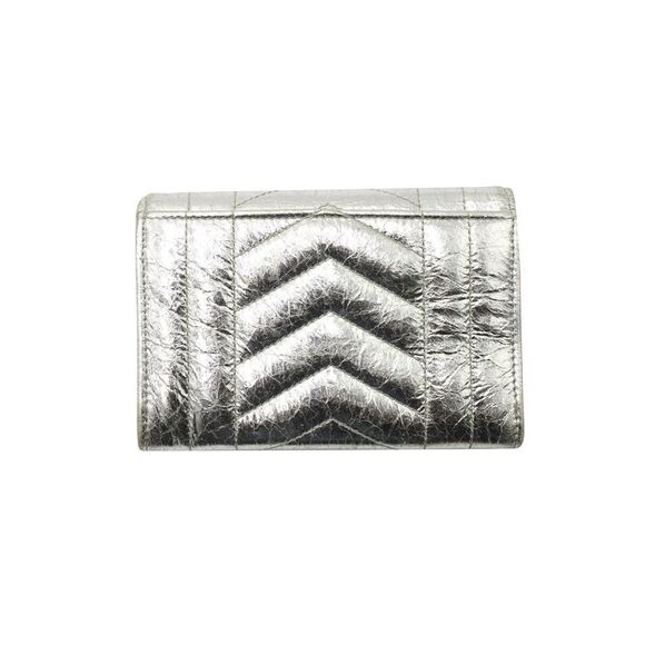Silver Flap Compact Envelope Wallet - Picture 3 of 5